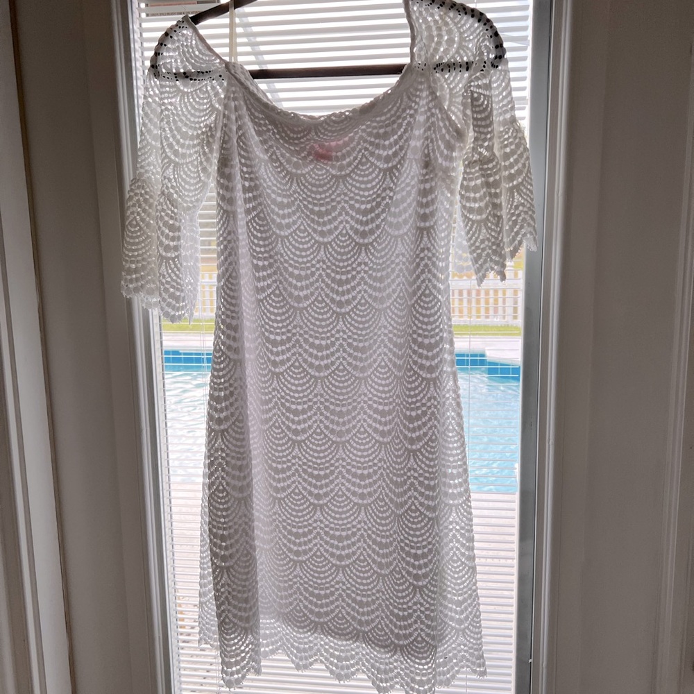 Lily Pulitzer - White Off the Shoulder Dress